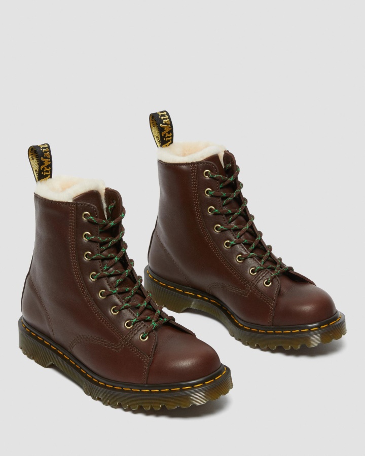Dr.martens Romania Maro Hudswell Barton Made In England Cizme Din Piele Captusita Din Shearling