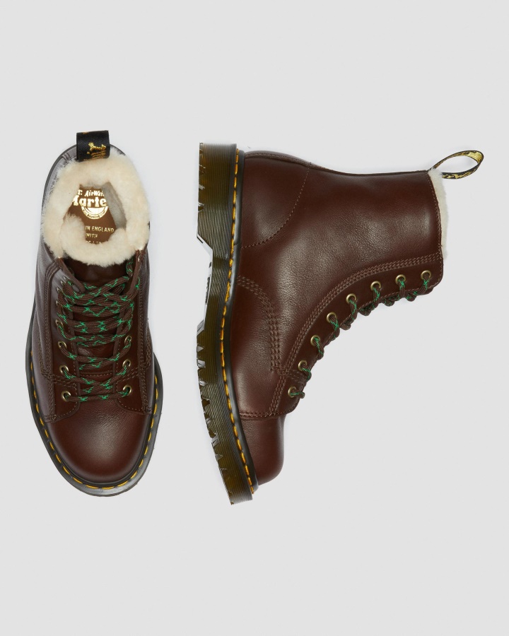 Dr.martens Romania Maro Hudswell Barton Made In England Cizme Din Piele Captusita Din Shearling