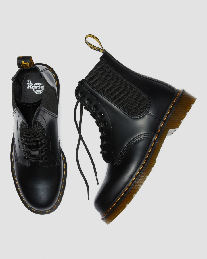 1460 Cizme Harper Piele Neteda Cu Siret Canada Dr.martens Romania Piele Neteda Neagra
