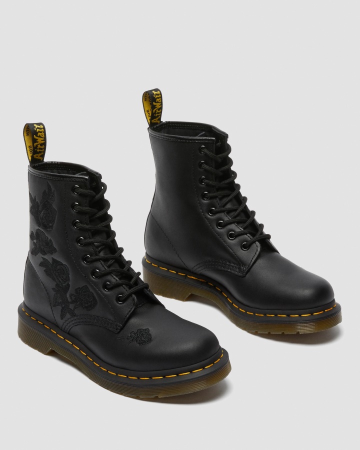 Black Softy T Dr.martens Romania 1460 Vonda Mono Cizme Florale Dama