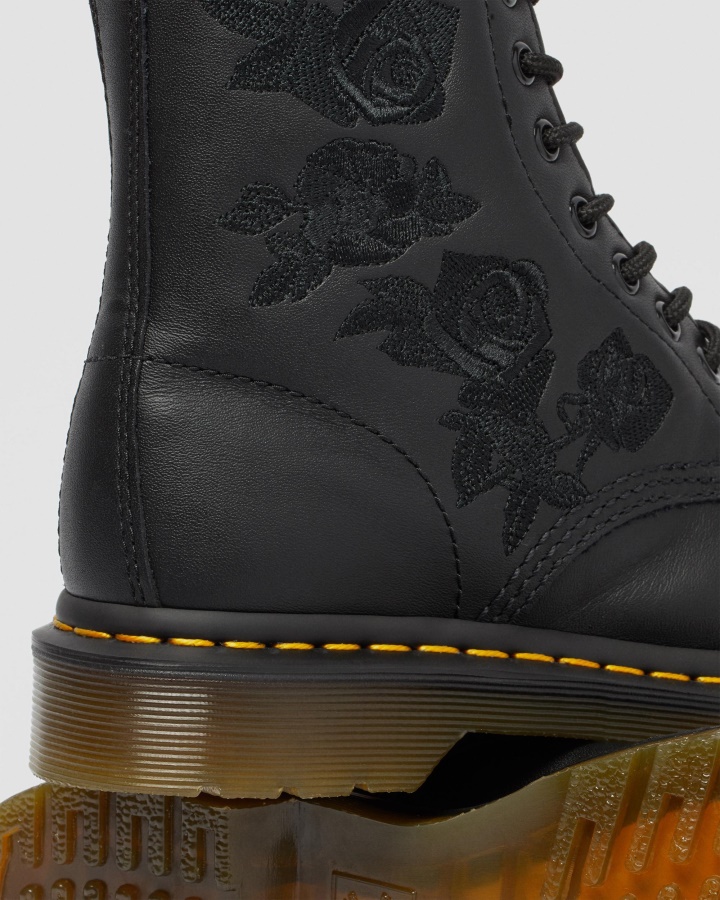 Black Softy T Dr.martens Romania 1460 Vonda Mono Cizme Florale Dama