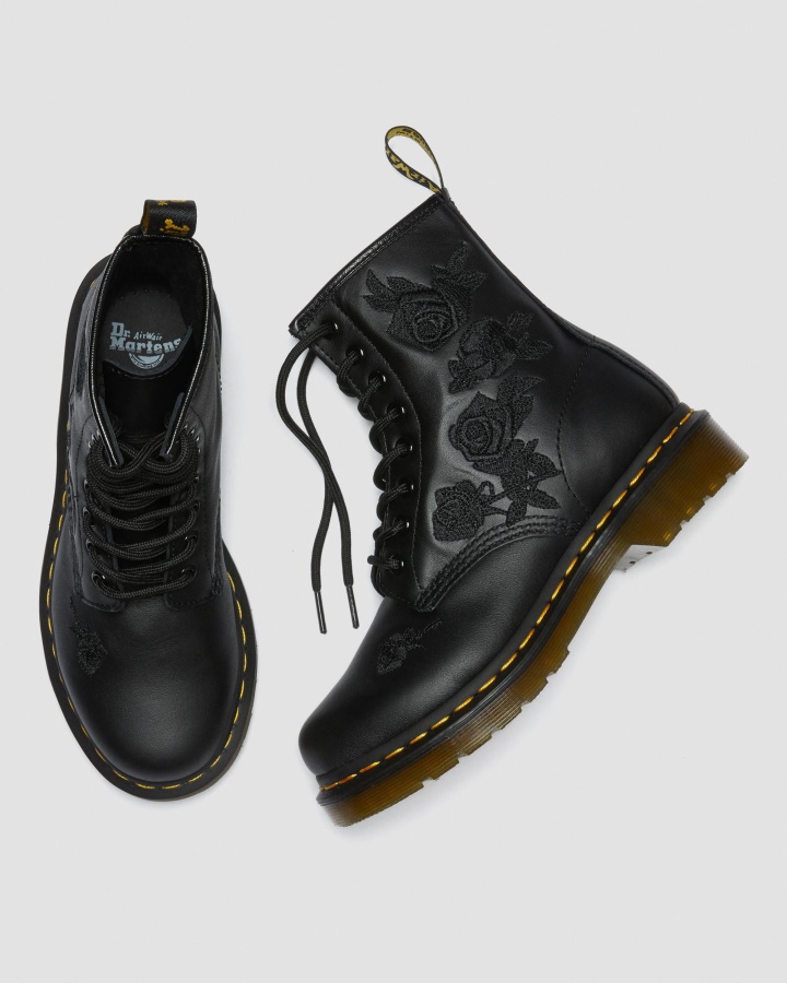 Black Softy T Dr.martens Romania 1460 Vonda Mono Cizme Florale Dama