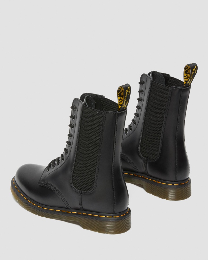 1490 Cizme Harper Piele Cu Siret Dr.martens Romania Piele Neteda Neagra