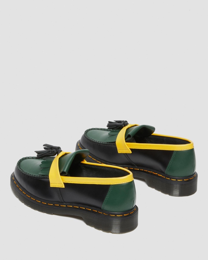 Mocasini Cu Ciucuri Piele Neteda Adrian Contrast Dr.martens Romania Piele Neteda Neagra