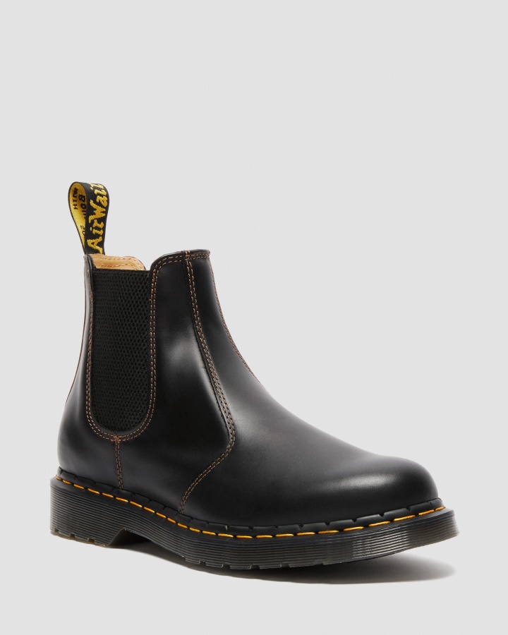 Dr.martens Romania Negru+maro Abruzzo Wp 2976 Cizme Chelsea Din Piele Abruzzo