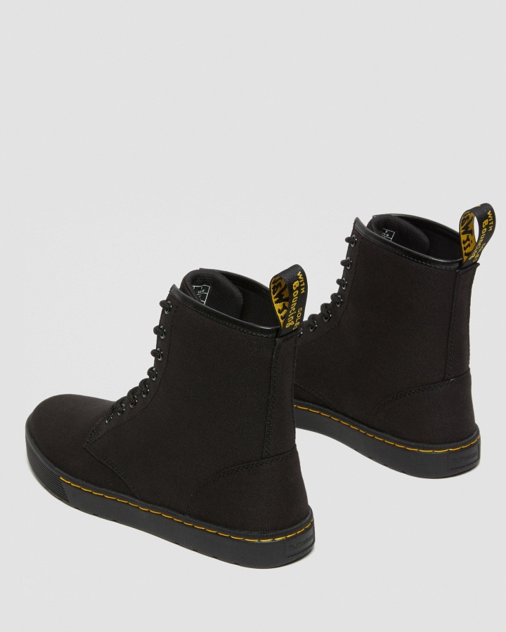 Cizme Cairo Canvas Cu Siret Dr.martens Romania Panza Neagra