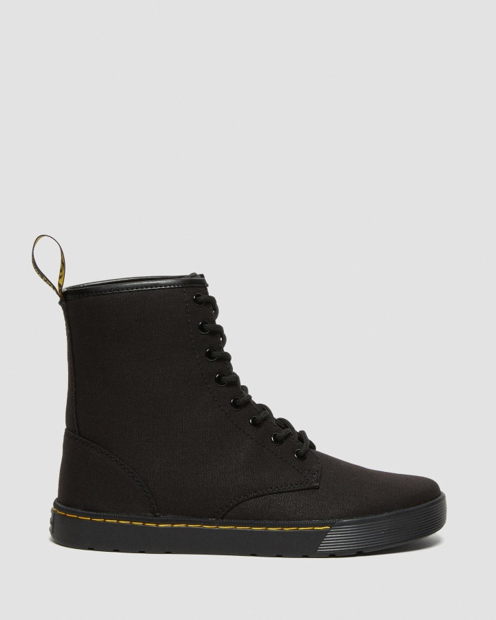 Cizme Cairo Canvas Cu Siret Dr.martens Romania Panza Neagra