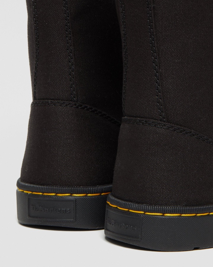 Cizme Cairo Canvas Cu Siret Dr.martens Romania Panza Neagra