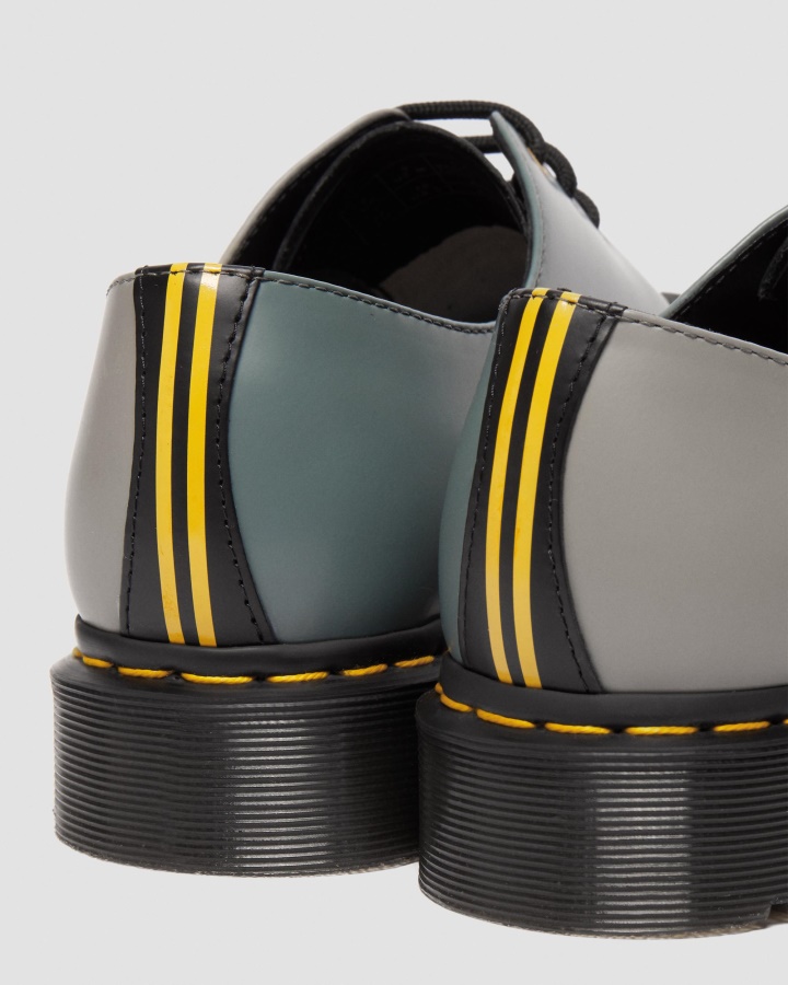 Pantofi Oxford Din Piele Netedă Dr.martens Romania 1461 London Din Piele Netedă Negru+cărbune