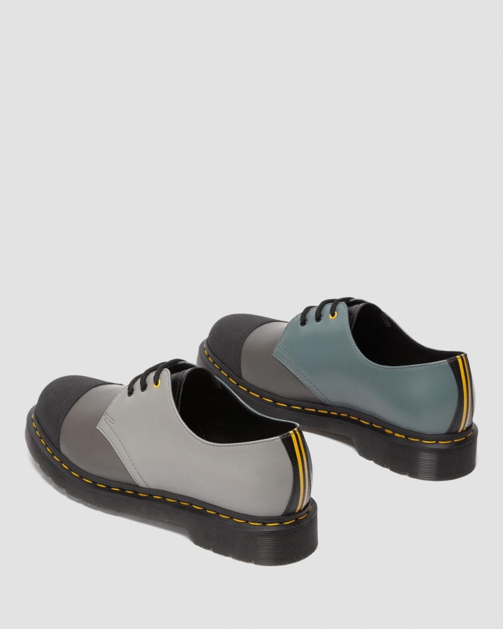 Pantofi Oxford Din Piele Netedă Dr.martens Romania 1461 London Din Piele Netedă Negru+cărbune