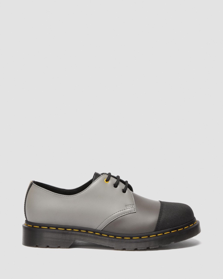 Pantofi Oxford Din Piele Netedă Dr.martens Romania 1461 London Din Piele Netedă Negru+cărbune