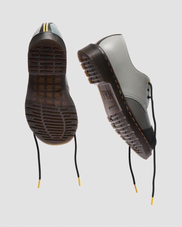 Pantofi Oxford Din Piele Netedă Dr.martens Romania 1461 London Din Piele Netedă Negru+cărbune