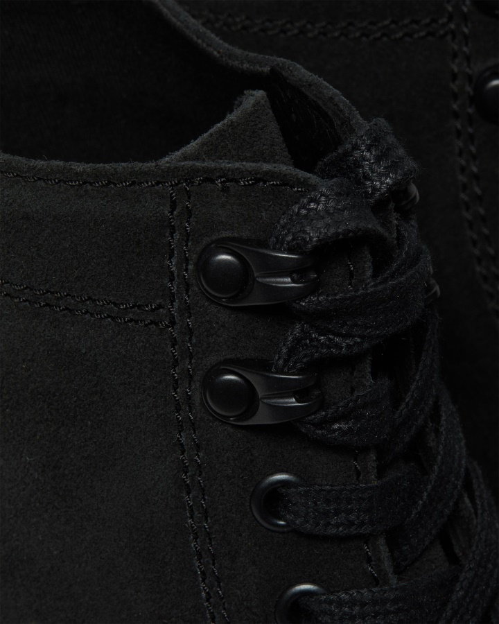 Dr.martens Romania Black Durango+split Suede 1460 Guard Fabricat In Anglia Cizme Din Piele Cu Siret