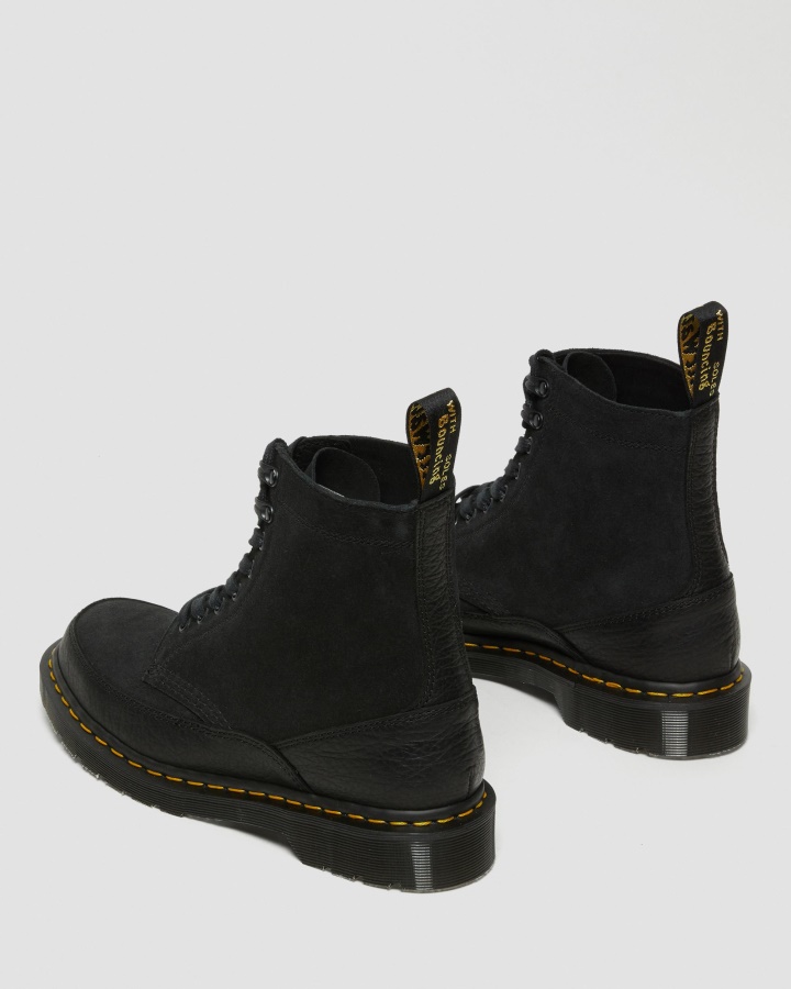 Dr.martens Romania Black Durango+split Suede 1460 Guard Fabricat In Anglia Cizme Din Piele Cu Siret
