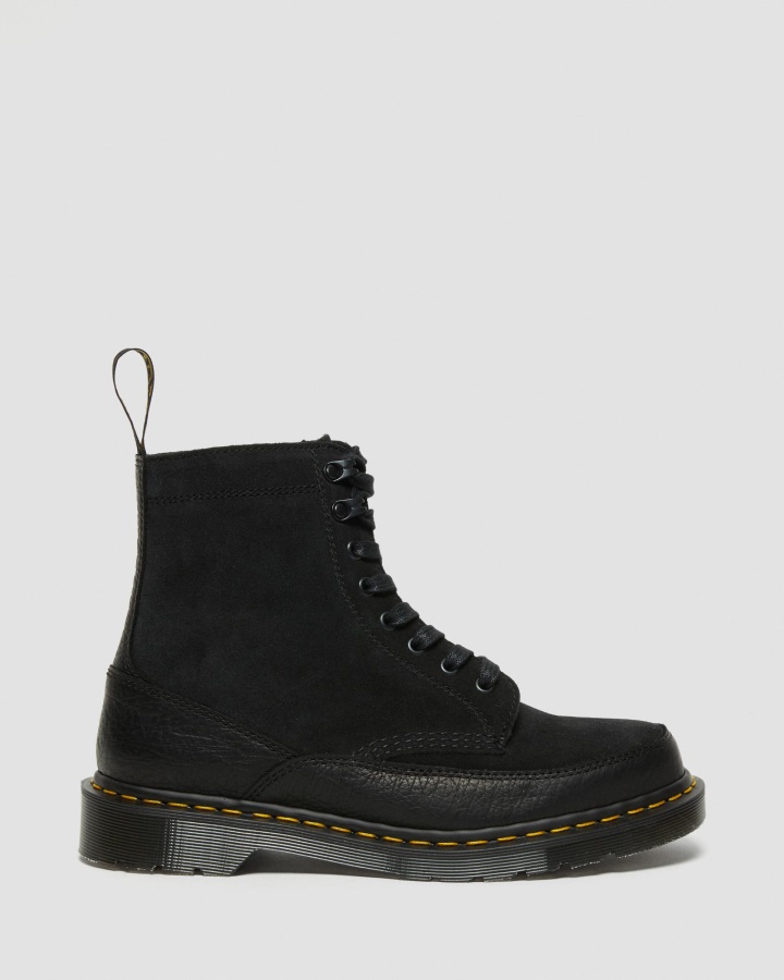 Dr.martens Romania Black Durango+split Suede 1460 Guard Fabricat In Anglia Cizme Din Piele Cu Siret