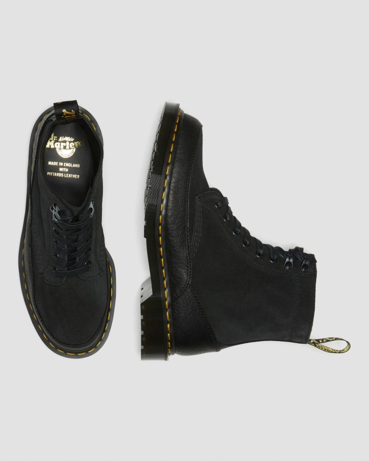 Dr.martens Romania Black Durango+split Suede 1460 Guard Fabricat In Anglia Cizme Din Piele Cu Siret