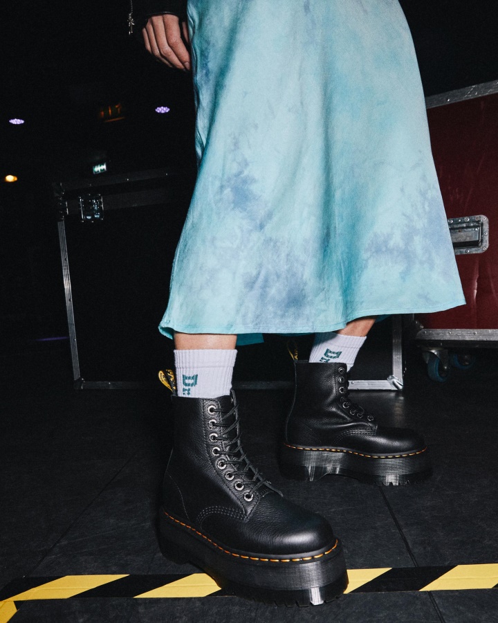 1460 Pascal Max Ghete Platforma Piele Neagra Pisa Dr.martens Romania