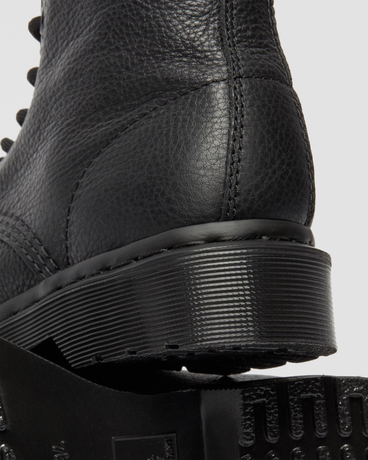 Dr.martens Romania Black Virginia 1460 Pascal Cizme Dama Mono Siret