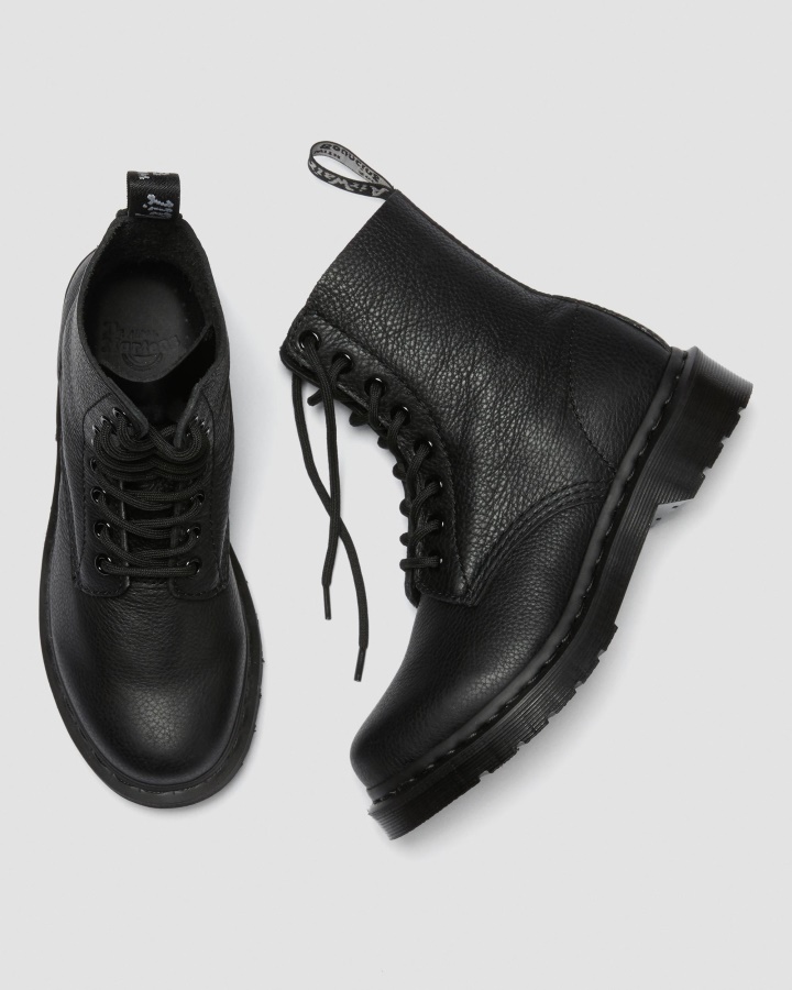 Dr.martens Romania Black Virginia 1460 Pascal Cizme Dama Mono Siret