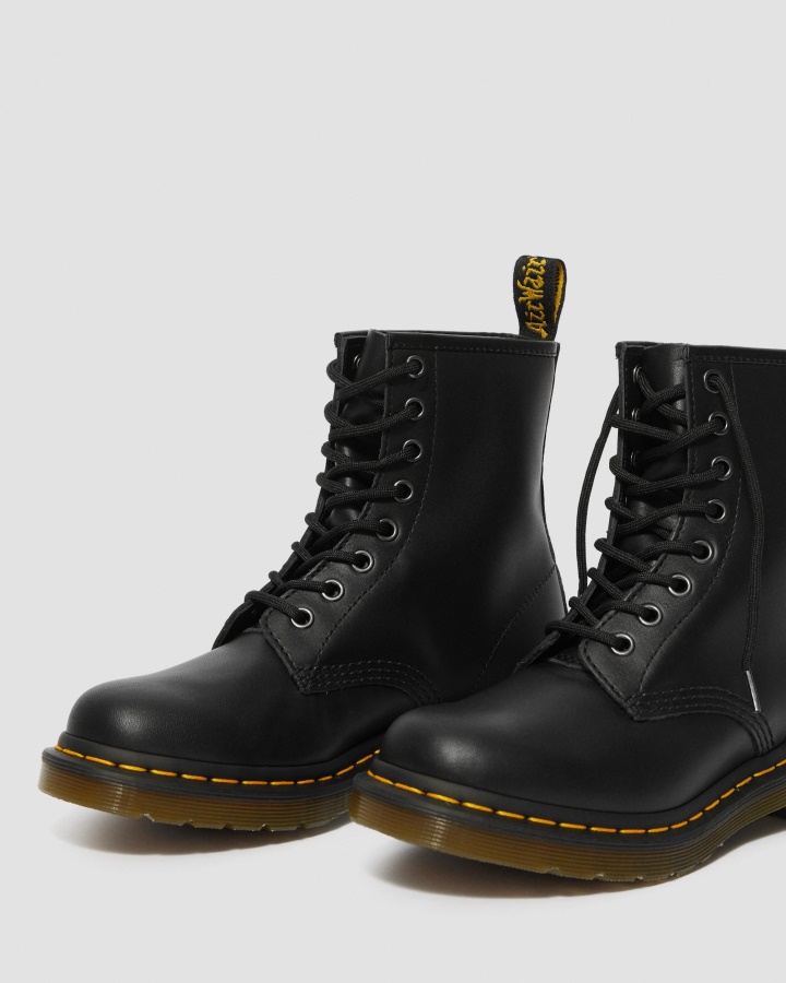 1460 Cizme De Dama Din Piele Napa Cu Siret Negru Nappa Dr.martens Romania