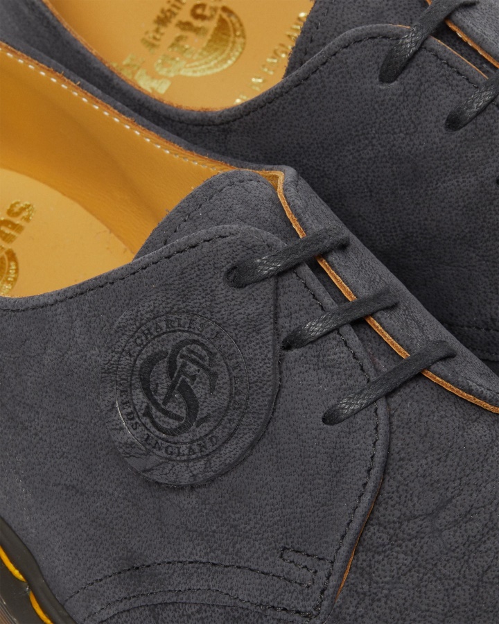 Dr.martens Romania Black 1461 Made In Anglia Pantofi Oxford Din Piele Nubuck