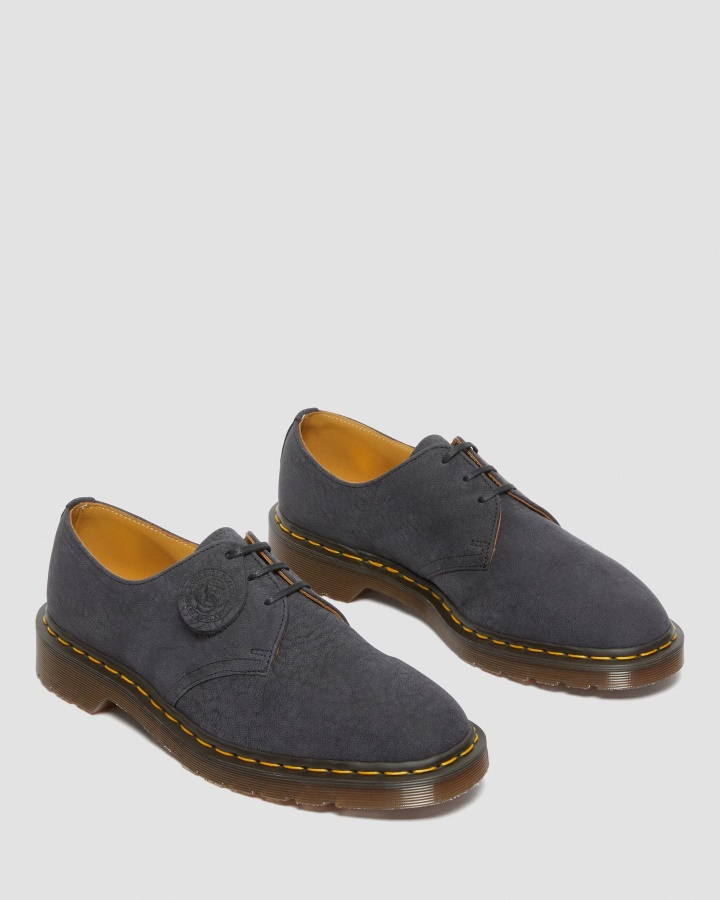 Dr.martens Romania Black 1461 Made In Anglia Pantofi Oxford Din Piele Nubuck