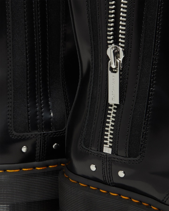 Dr.martens Romania Neagra Buttero Piele 2976 Max Piele Cizme Chelsea Cu Platforma