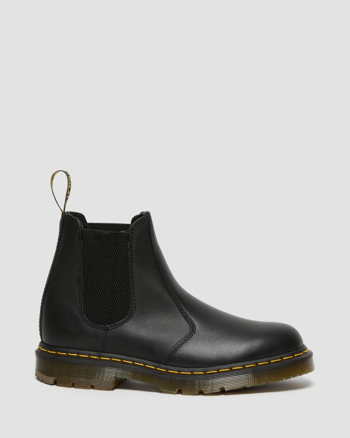 Dr.martens Romania Negru Industrial Full Grain 2976 Piele Antiderapantă Cizme Chelsea