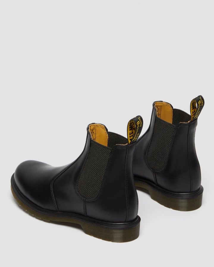 Dr.martens Romania Piele Neteda Neagra 2976 Cizme Chelsea Piele Neteda