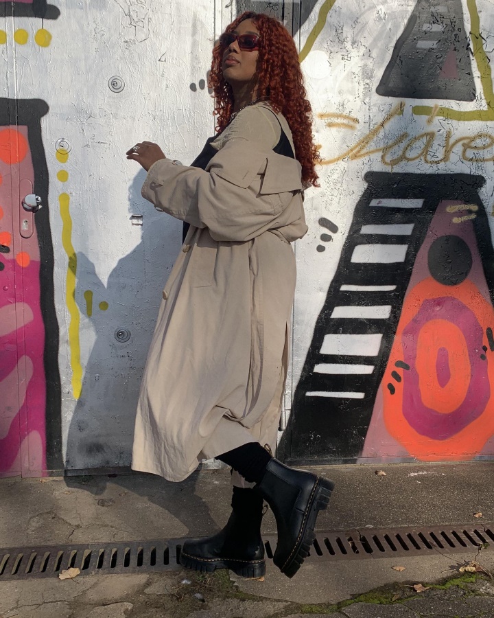 Dr.martens Romania Negru Nappa Lux Audrick Cizme Chelsea Cu Platforma Din Piele Napa