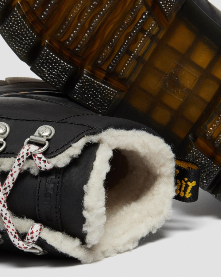 Dr.martens Romania Negru Wyoming Cizme Casual Căptușite Din Imitație De Shearling