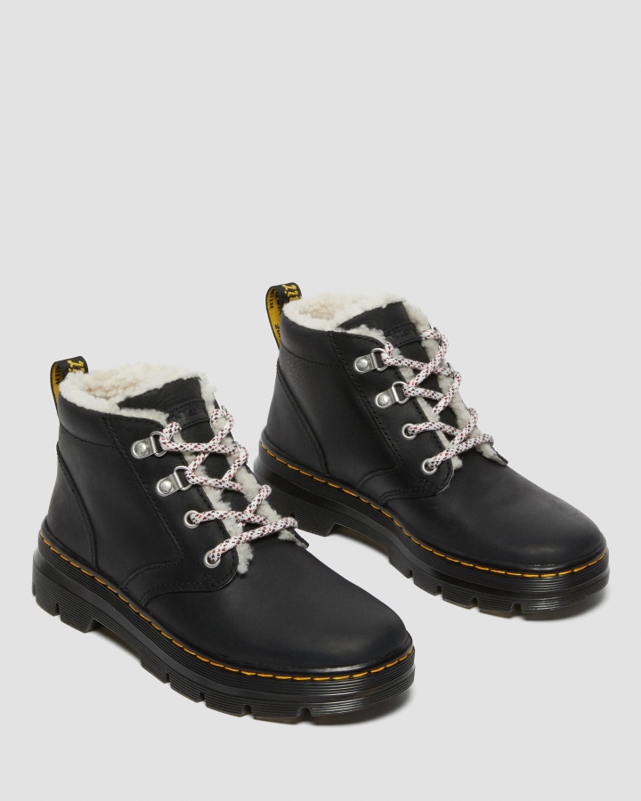 Dr.martens Romania Negru Wyoming Cizme Casual Căptușite Din Imitație De Shearling