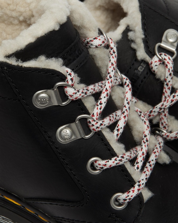 Dr.martens Romania Negru Wyoming Cizme Casual Căptușite Din Imitație De Shearling