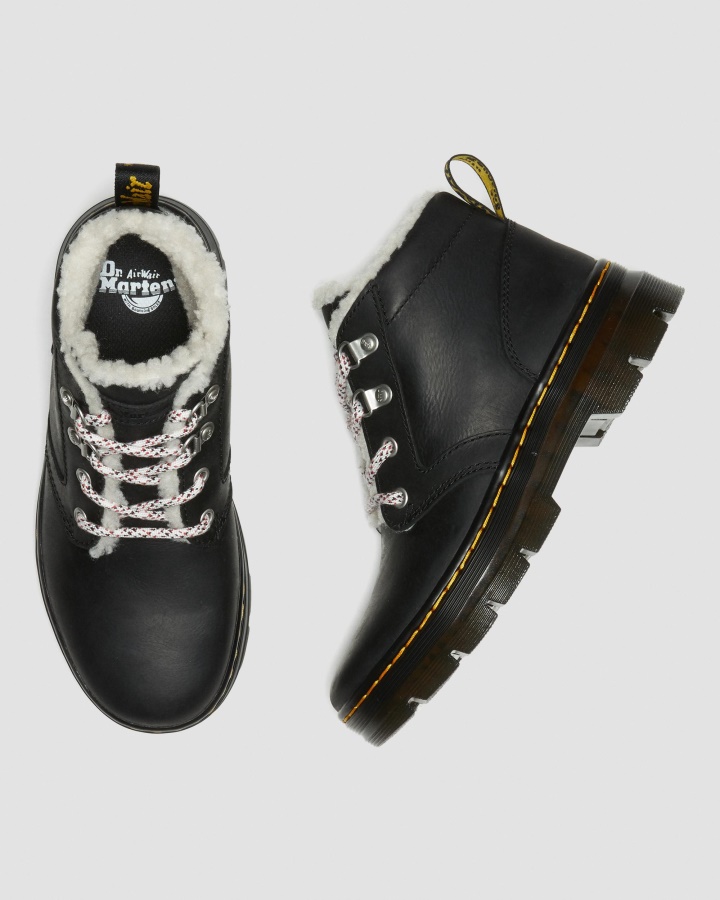 Dr.martens Romania Negru Wyoming Cizme Casual Căptușite Din Imitație De Shearling