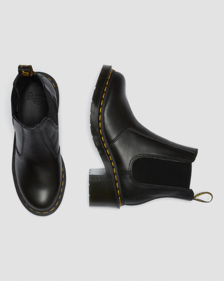 Cizme Chelsea Damă Cadence Piele Cu Toc Wanama Negru Dr.martens Romania