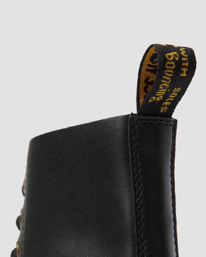 Clemency Cizme De Dama Din Piele Cu Toc Cu Siret Negru Wanama Dr.martens Romania