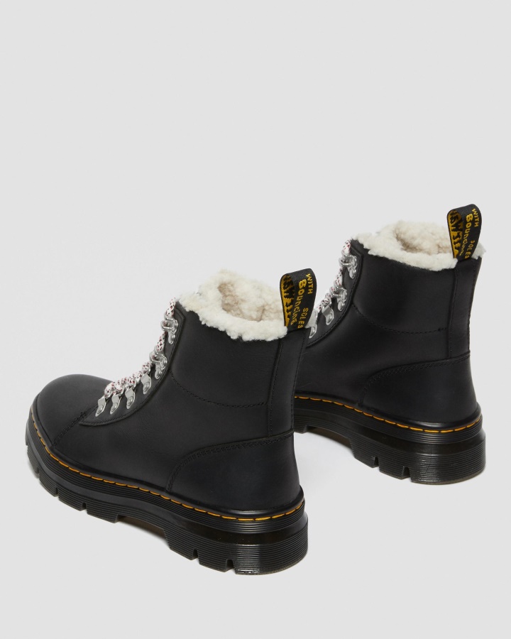 Piepteni Cizme Casual Captusite Din Imitatie De Shearling Negru Wyoming Dr.martens Romania