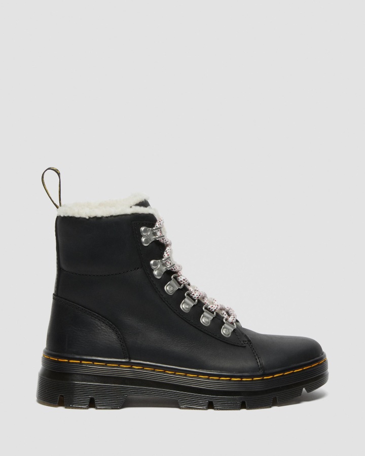 Piepteni Cizme Casual Captusite Din Imitatie De Shearling Negru Wyoming Dr.martens Romania