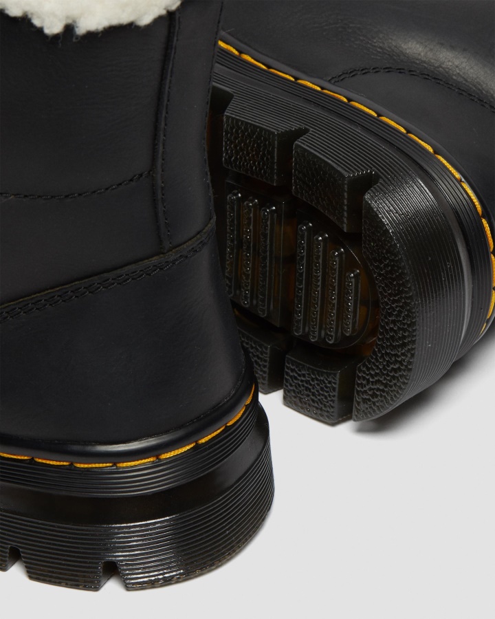 Piepteni Cizme Casual Captusite Din Imitatie De Shearling Negru Wyoming Dr.martens Romania