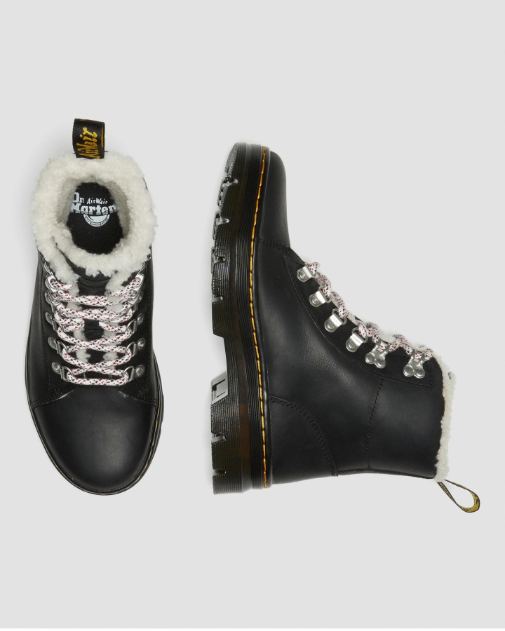 Piepteni Cizme Casual Captusite Din Imitatie De Shearling Negru Wyoming Dr.martens Romania