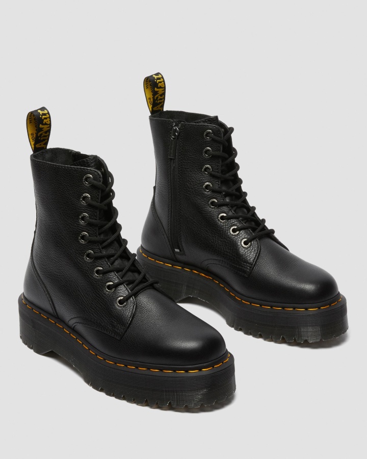 Jadon Iii Pisa Cizme Platforma Piele Neagra Pisa Dr.martens Romania