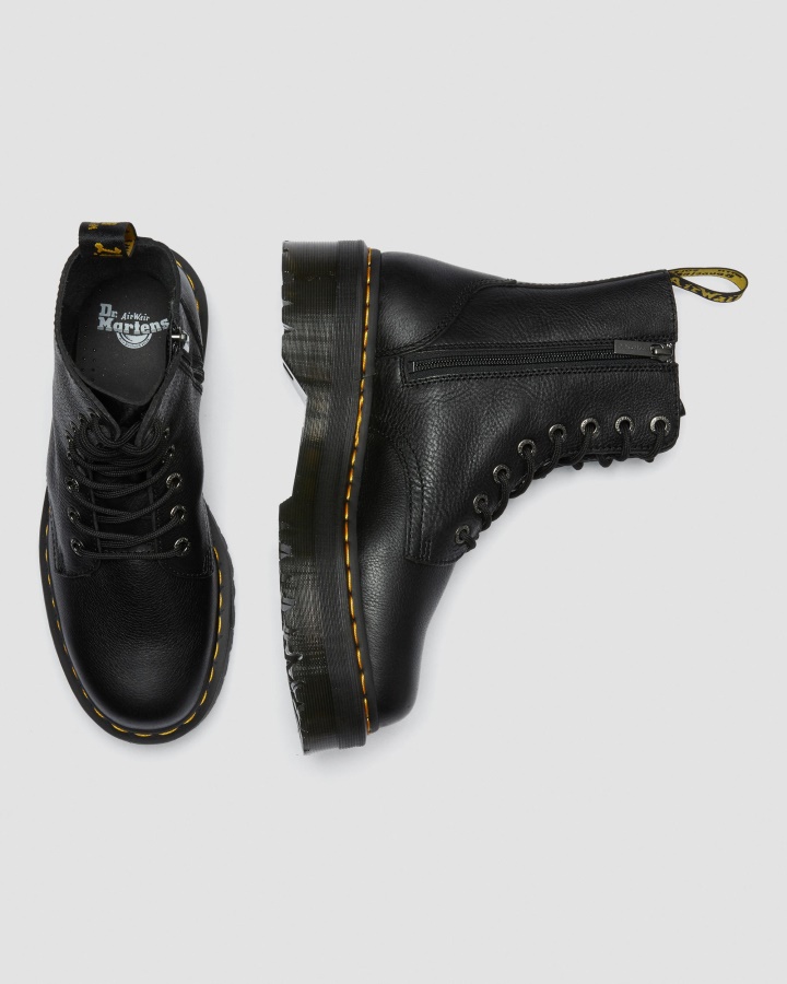 Jadon Iii Pisa Cizme Platforma Piele Neagra Pisa Dr.martens Romania