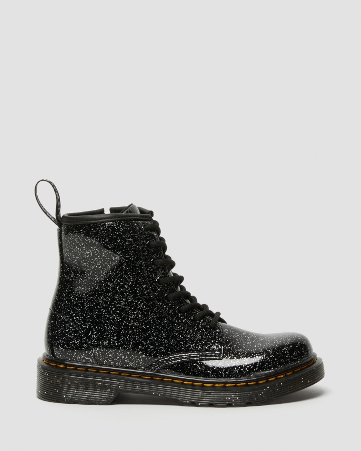 Cizme Junior 1460 Sclipici Cu Siret Negru Cosmic Glitter Dr.martens Romania