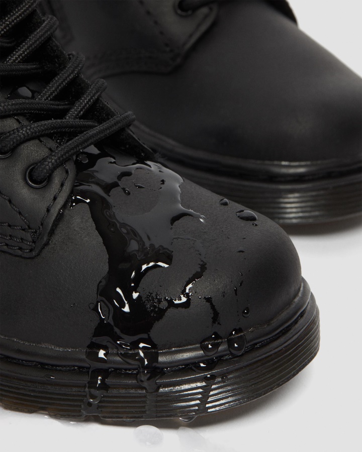 Cizme Dr.martens Romania Republica Neagra Wp Toddler 1460 Captusita Cu Blana Artificiala