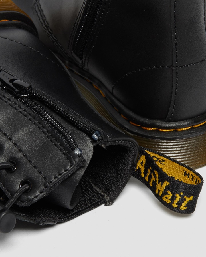 Cizme Din Piele Pentru Copil 1460 Harper Negru Romario Dr.martens Romania