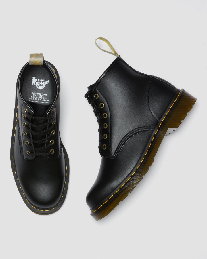 Dr.martens Romania Black Felix Rub Off Vegan 101 Felix Botine