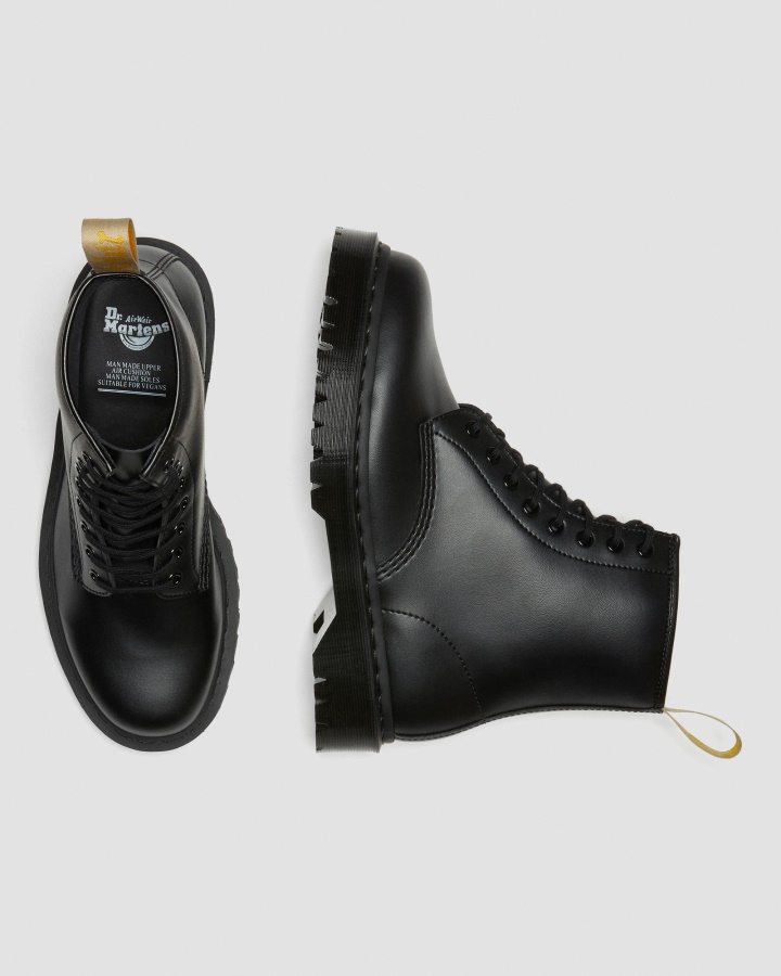 Cizme Vegane 1460 Bex Mono Cu șireturi Negru Felix Rub Off Dr.martens Romania