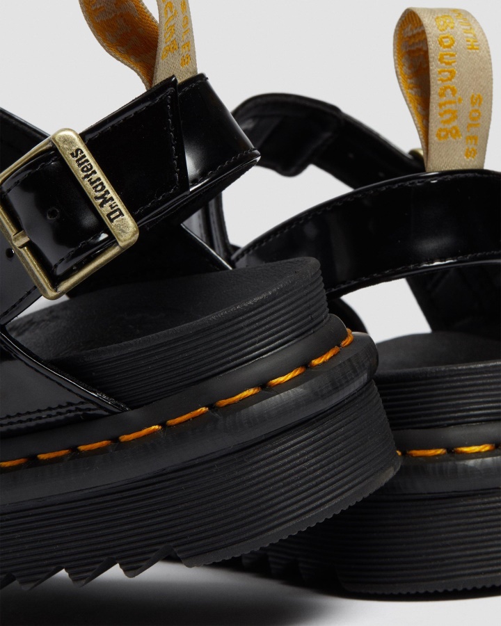 Dr.martens Romania Sandale Negre Oxford Vegane Voss Strap