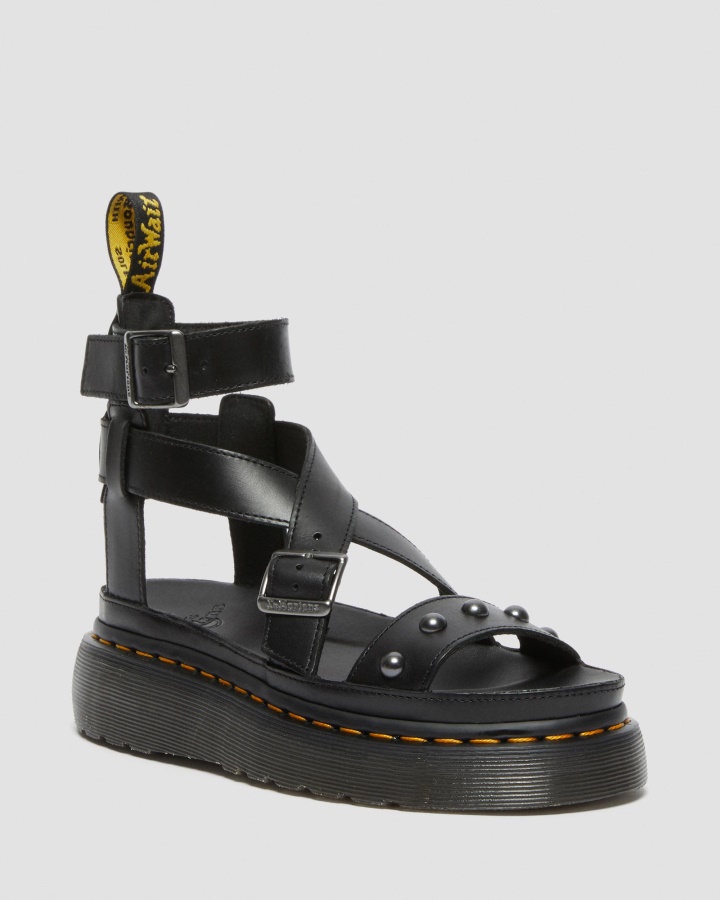 Imojeen Brando Sandale Cu Platforma Cu Crampoane Din Piele Dr.martens Romania Negru Brando