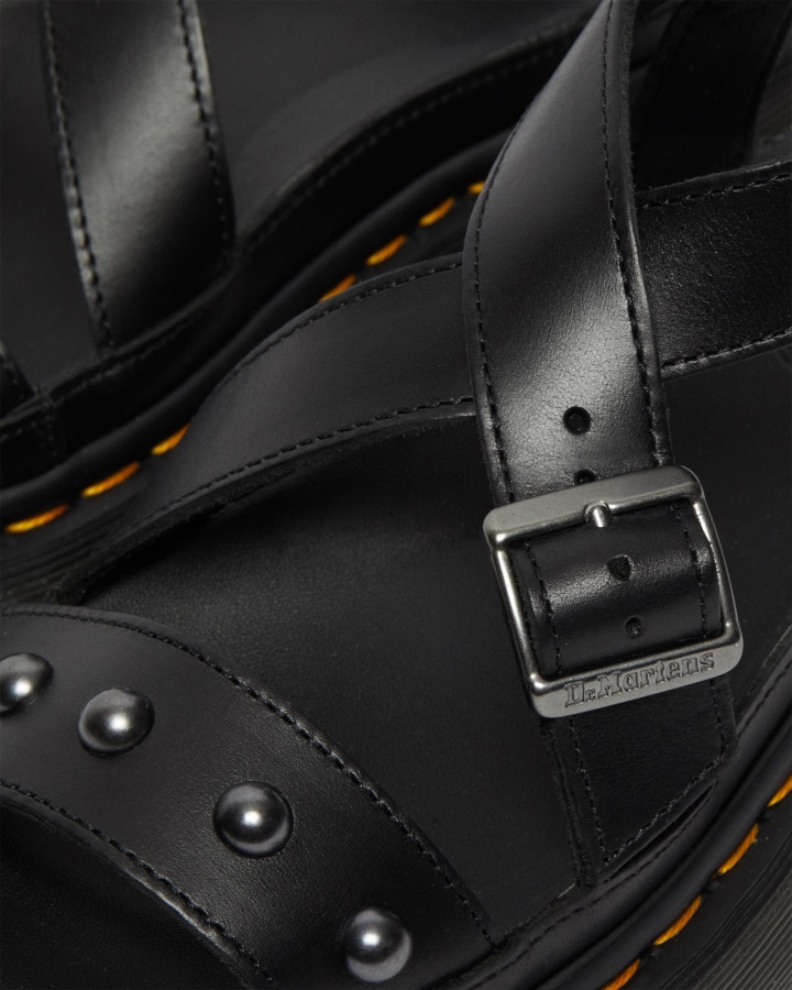 Imojeen Brando Sandale Cu Platforma Cu Crampoane Din Piele Dr.martens Romania Negru Brando